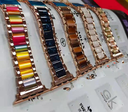 Color Resin Stainless Steel Metal Strap For Samsung Huawei 22Mm