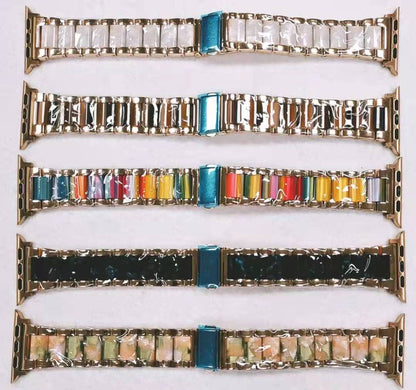 Color Resin Stainless Steel Metal Strap For Samsung Huawei 22Mm