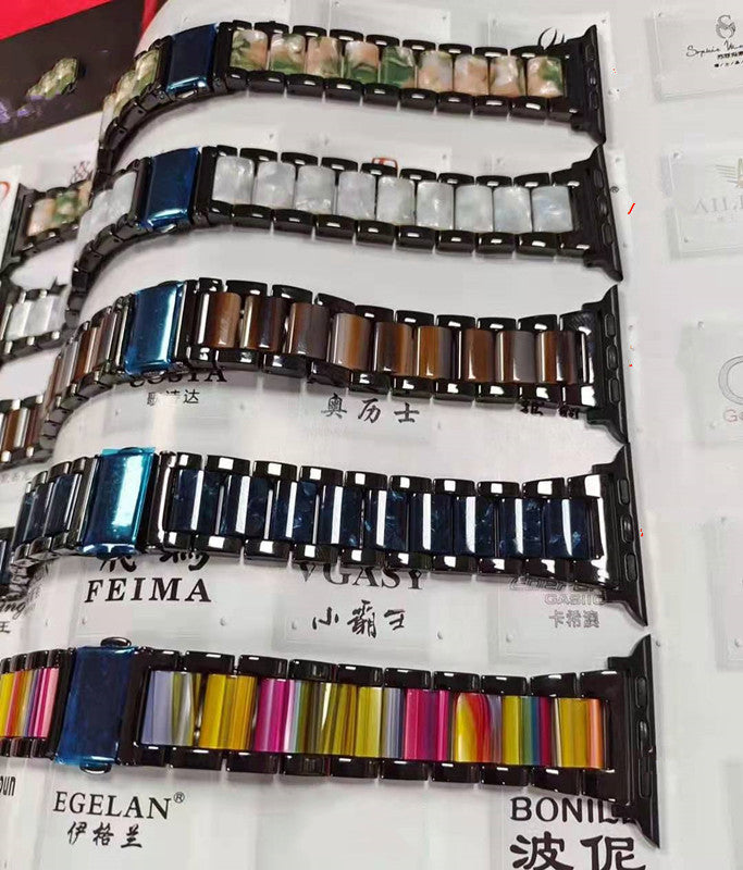 Color Resin Stainless Steel Metal Strap For Samsung Huawei 22Mm