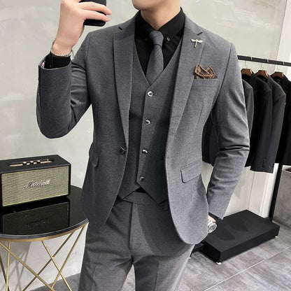 Wedding Dress Suit 3-piece Business Men's Suit