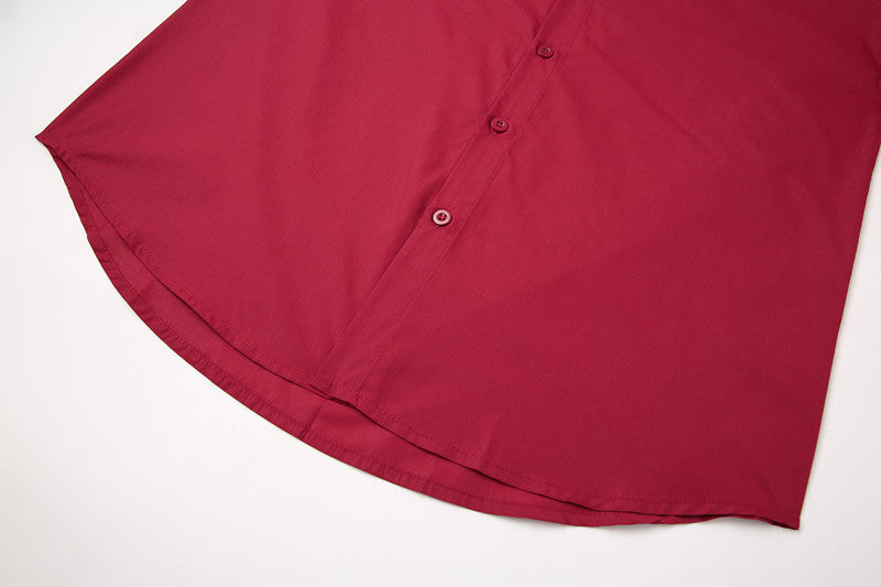 Teenage Men's Stand-up Collar Casual Shirt DEU818