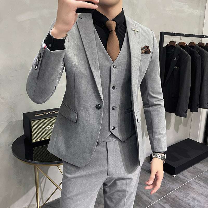 Wedding Dress Suit 3-piece Business Men's Suit