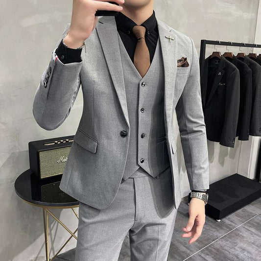 Wedding Dress Suit 3-piece Business Men's Suit