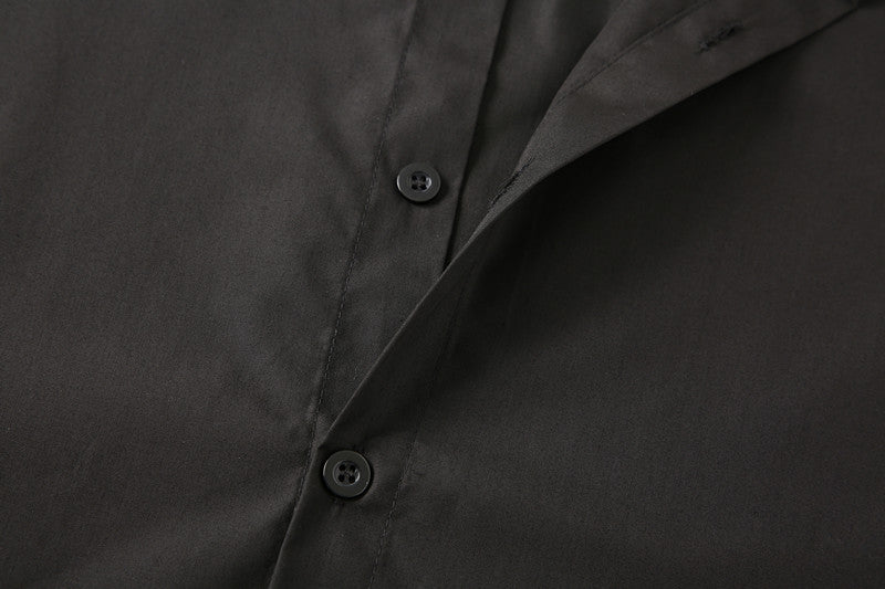 Teenage Men's Stand-up Collar Shirt DEU818