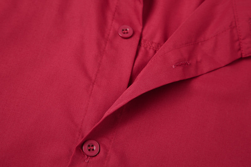 Teenage Men's Stand-up Collar Casual Shirt DEU818