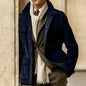 Regular Men's Cowhide Casual Coat And Trench Coat Multi-pocket