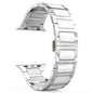 Universal Stainless Steel And Black Ceramics Apple Stainless Steel Strap