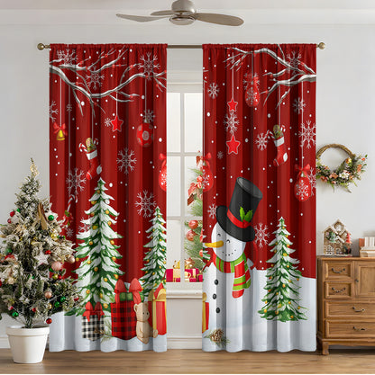 3D Digital Printed Christmas Curtains