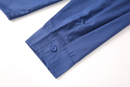 Teenage Men's Stand-up Collar Shirt DEU818