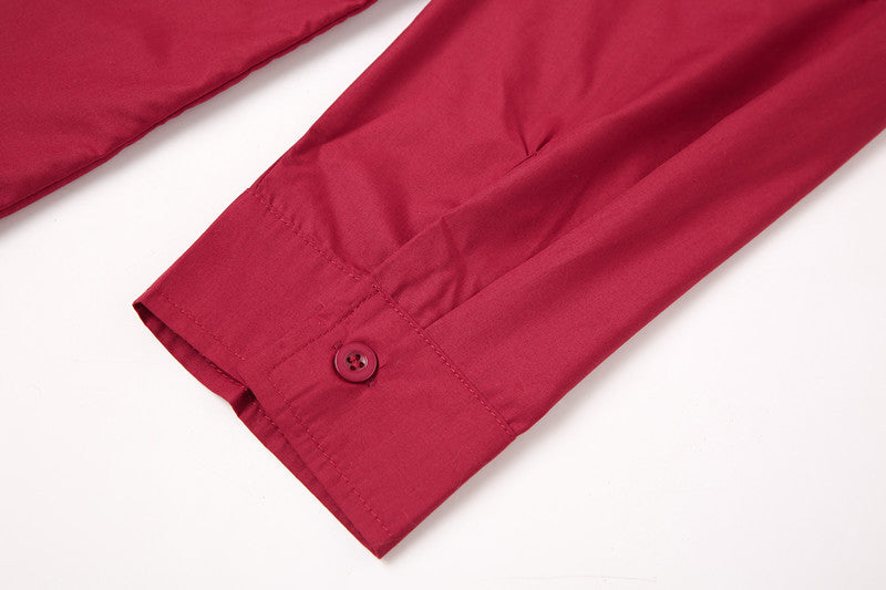 Teenage Men's Stand-up Collar Casual Shirt DEU818