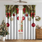 3D Digital Printed Christmas Curtains