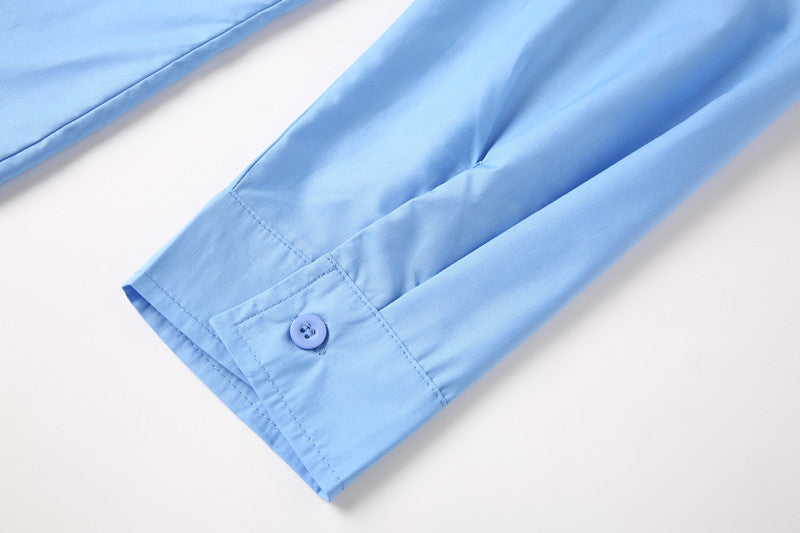 Teenage Men's Stand-up Collar Shirt DEU818